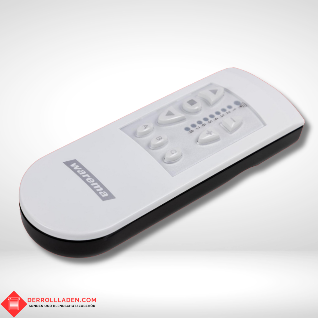 WAREMA EWFS Handsender 8-Kanal – Funkfernbedienung für bis zu acht Sonnenschutzprodukte in Weiss