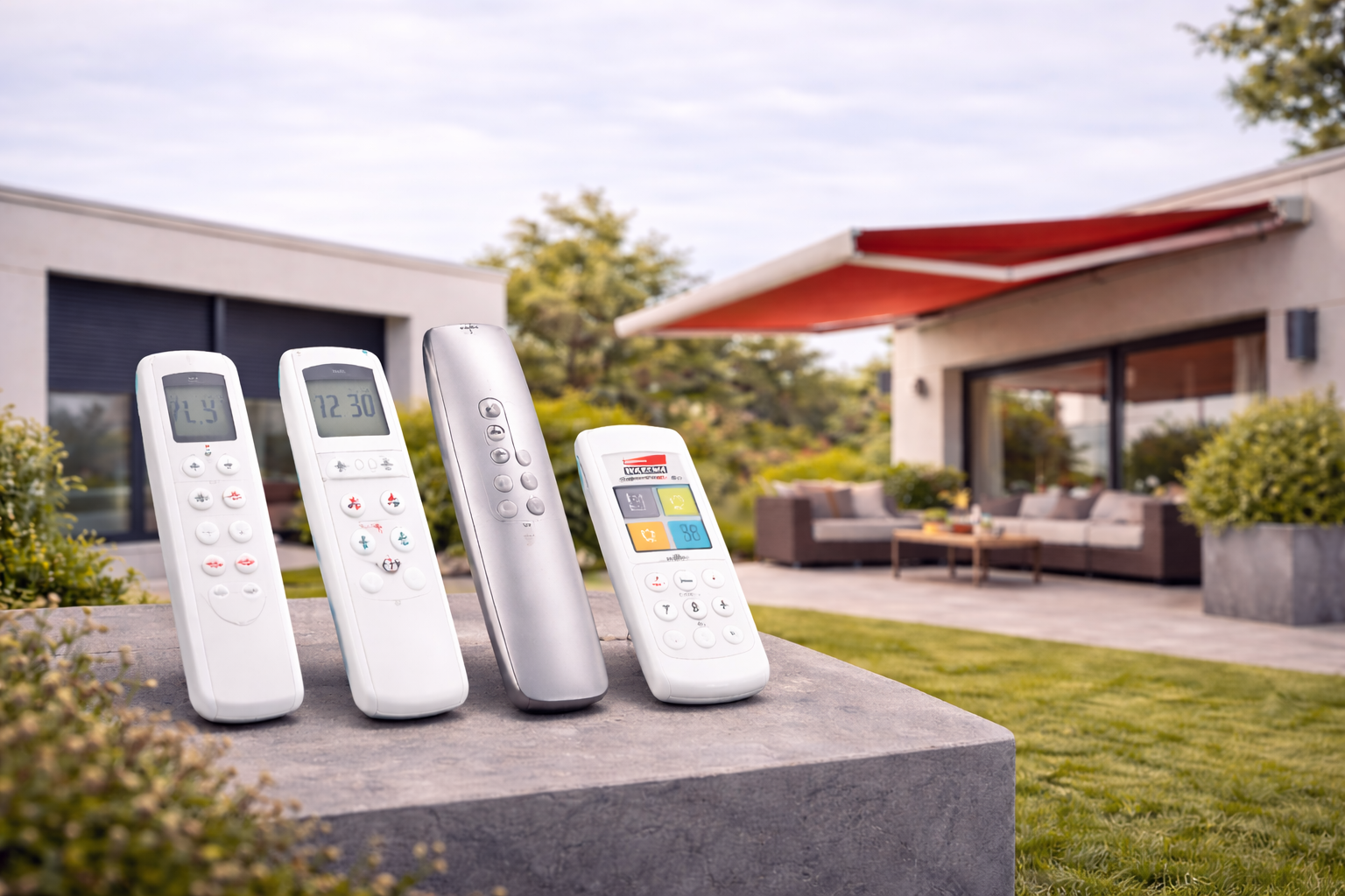 Funkhandsender für Rollläden, Markisen & Rolltore