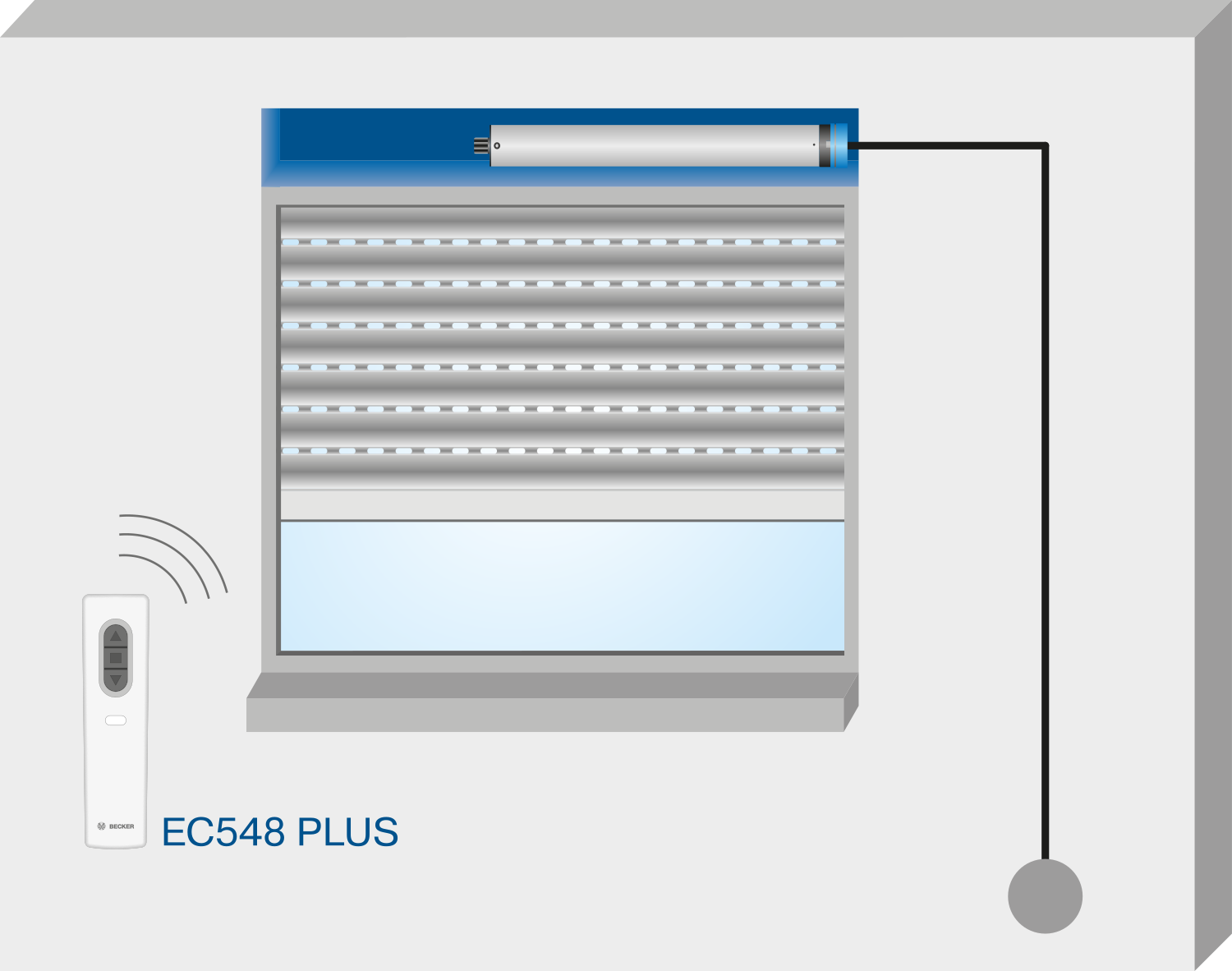 Becker Centronic EasyControl EC541 PLUS, 1-Kanal Handsender