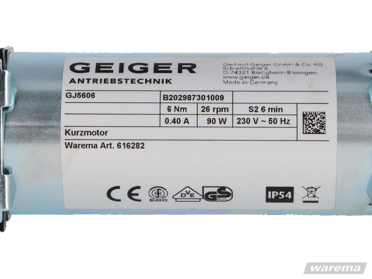 Geiger Kurzantrieb GJ5606 Jalousieantrieb 6 Nm