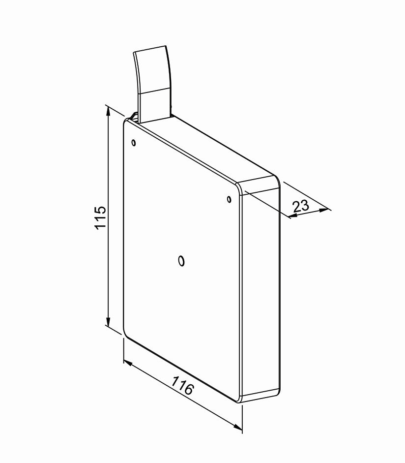 Mini-Aufschraub-Gurtroller (schwenkbar)