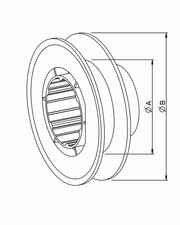 PVC-Gurtscheibe RW 65 verschiebbar