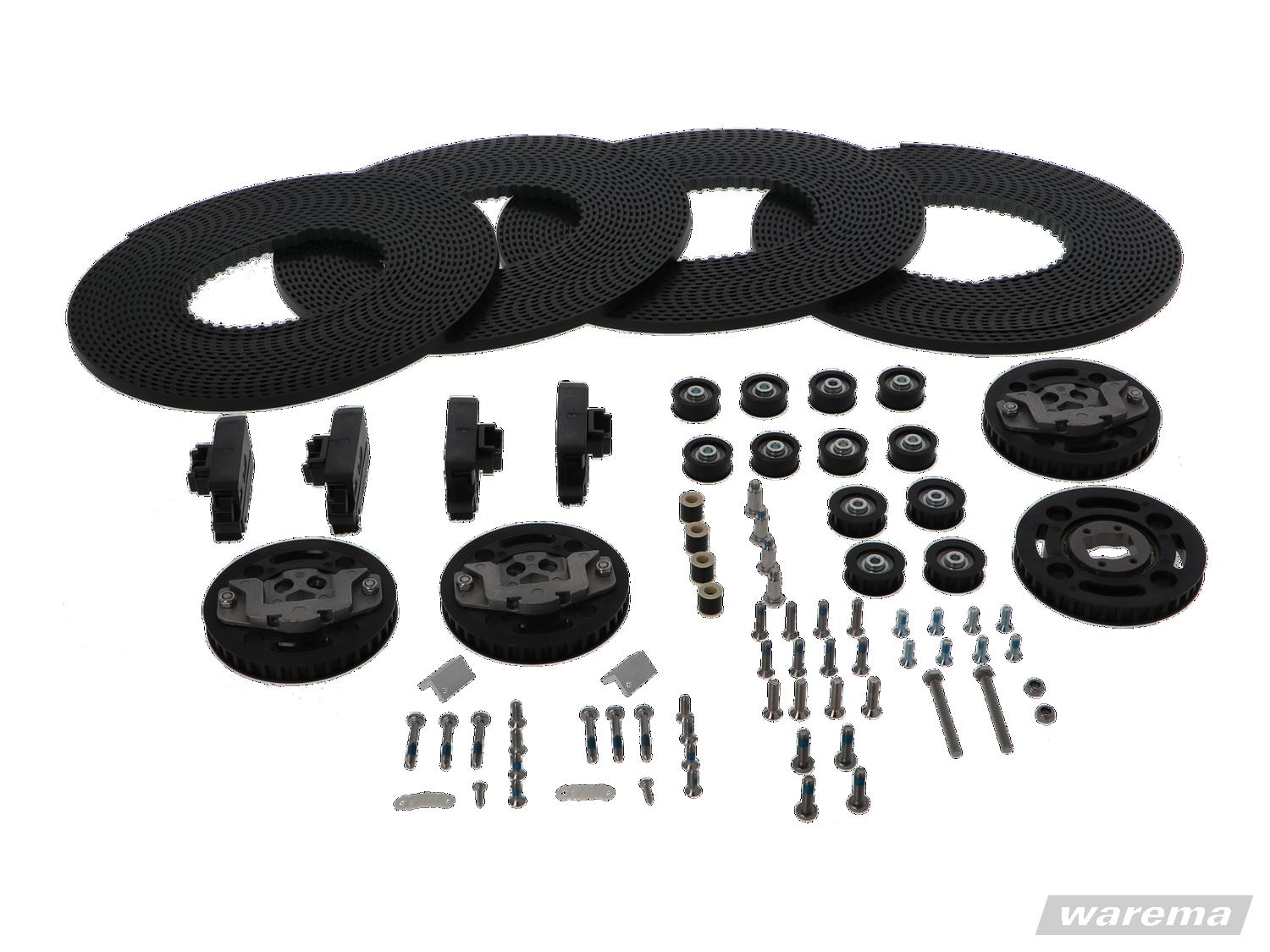 WAREMA Reparaturset für W8 Wintergartenmarkise, Zahnriemenwechsel-Set W8, gekuppelte Anlagen, 6,0 m