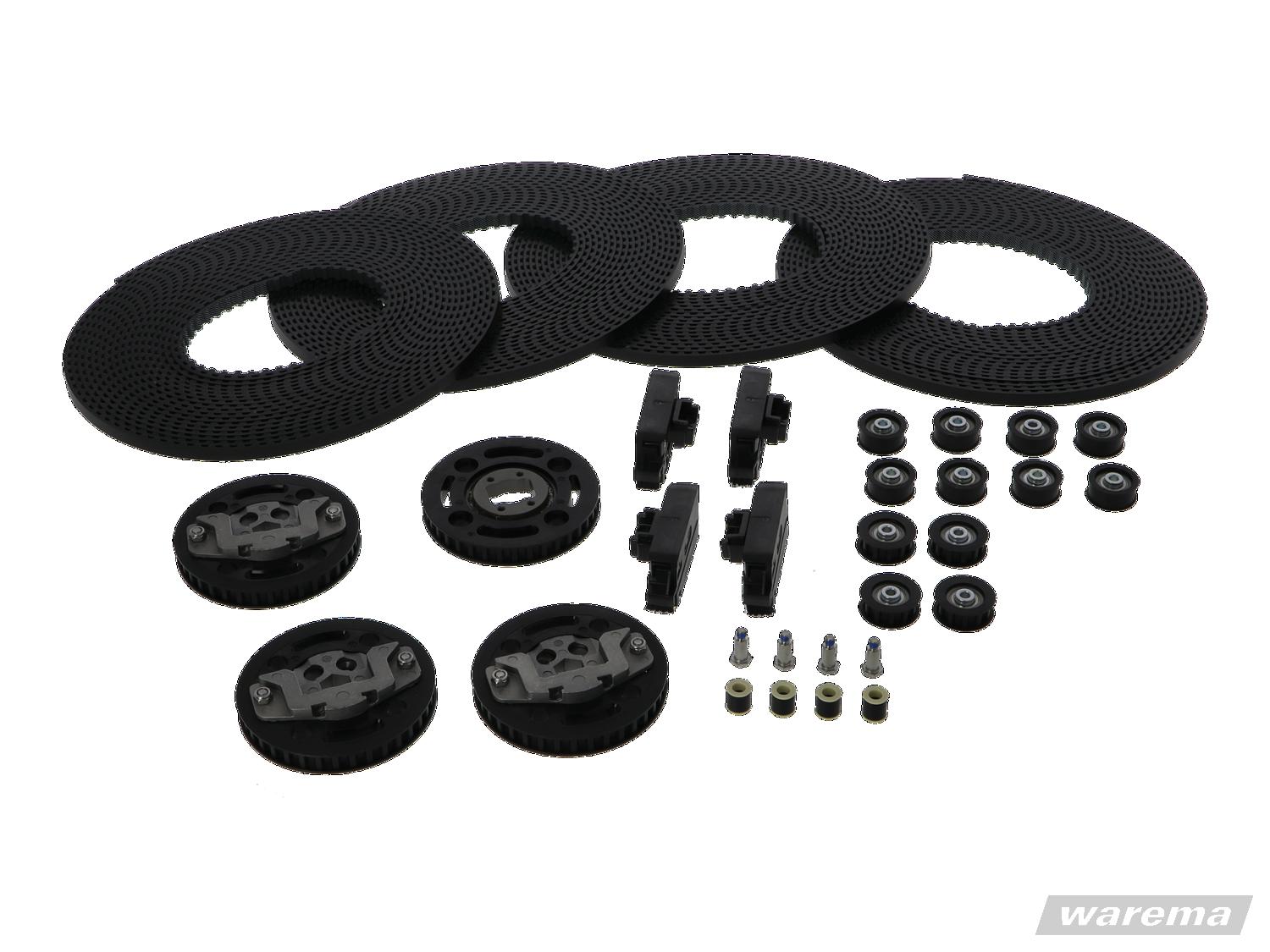 WAREMA Reparaturset für W8 Wintergartenmarkise, Zahnriemenwechsel-Set W8, gekuppelte Anlagen, 6,0 m
