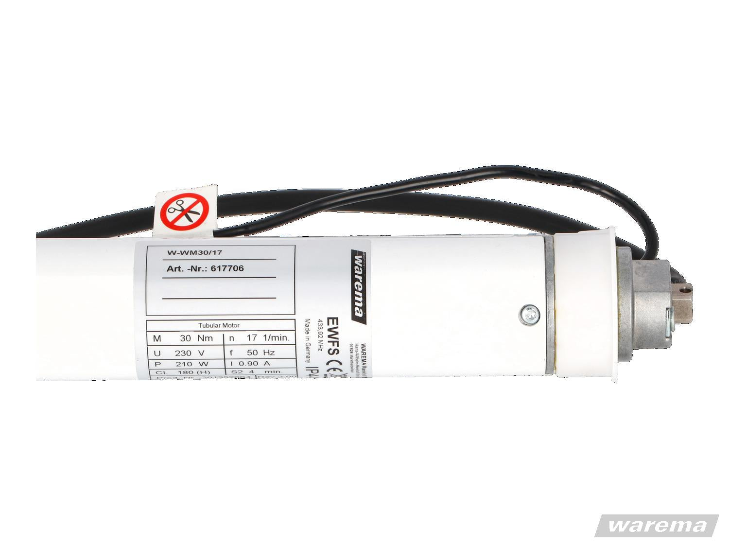 WAREMA Rohrmotor W-WM30/17 für Wintergarten Markisen