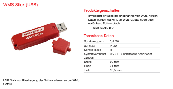 WAREMA WMS USB Stick (1002775)