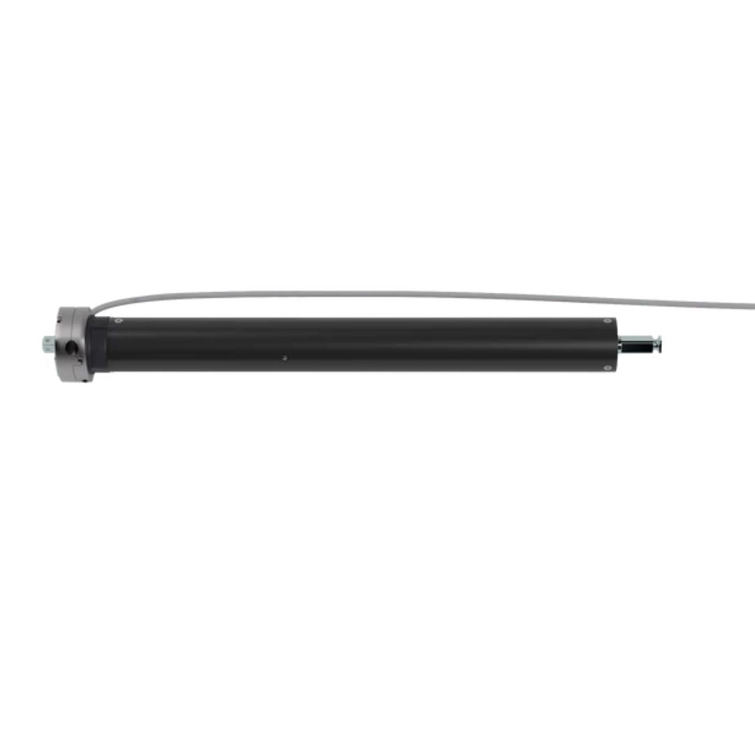 Seitenansicht des ACOMAX MX-N 540 Mega Nothand Rohrmotors 40 Nm für 60 mm Achtkantwellen
