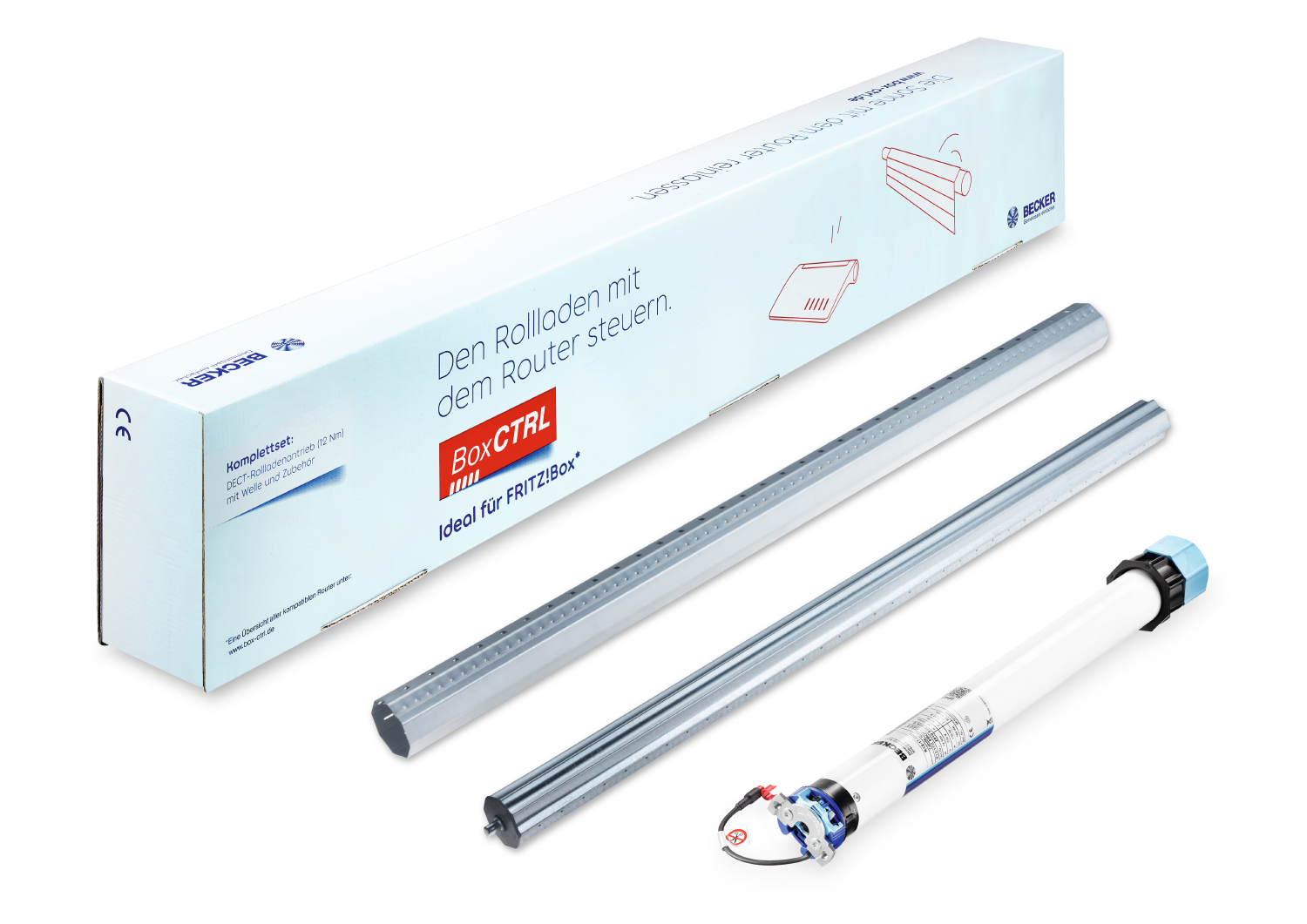 BECKER BoxCTRL DECT Rollladenantrieb K-12Nm-D01 – Smart-Home Komplettset