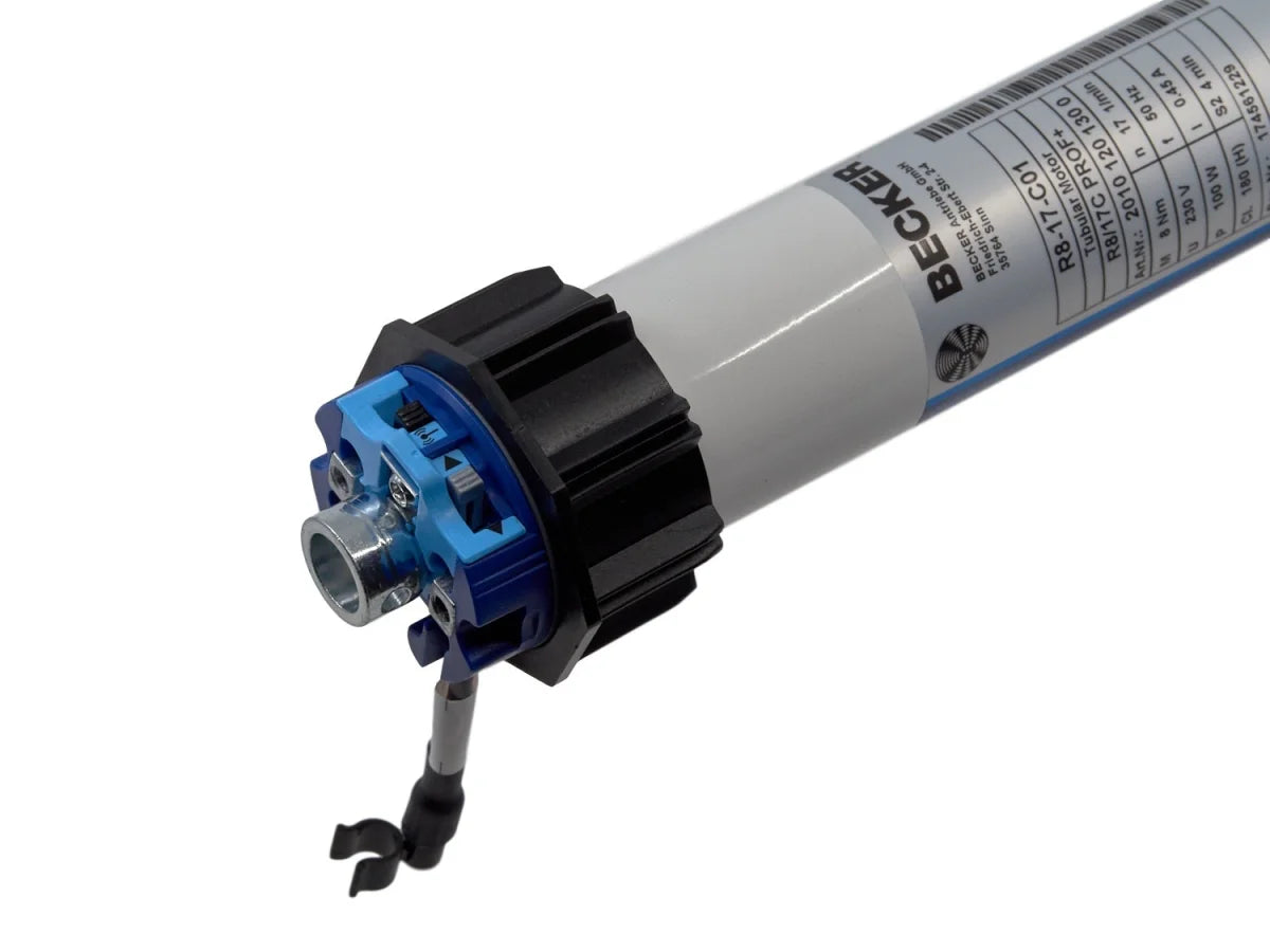 Becker CentronicPlus Rohrmotor 8 Nm mit Mesh-Technologie, Hinderniserkennung und automatischer Endlagenerkennung