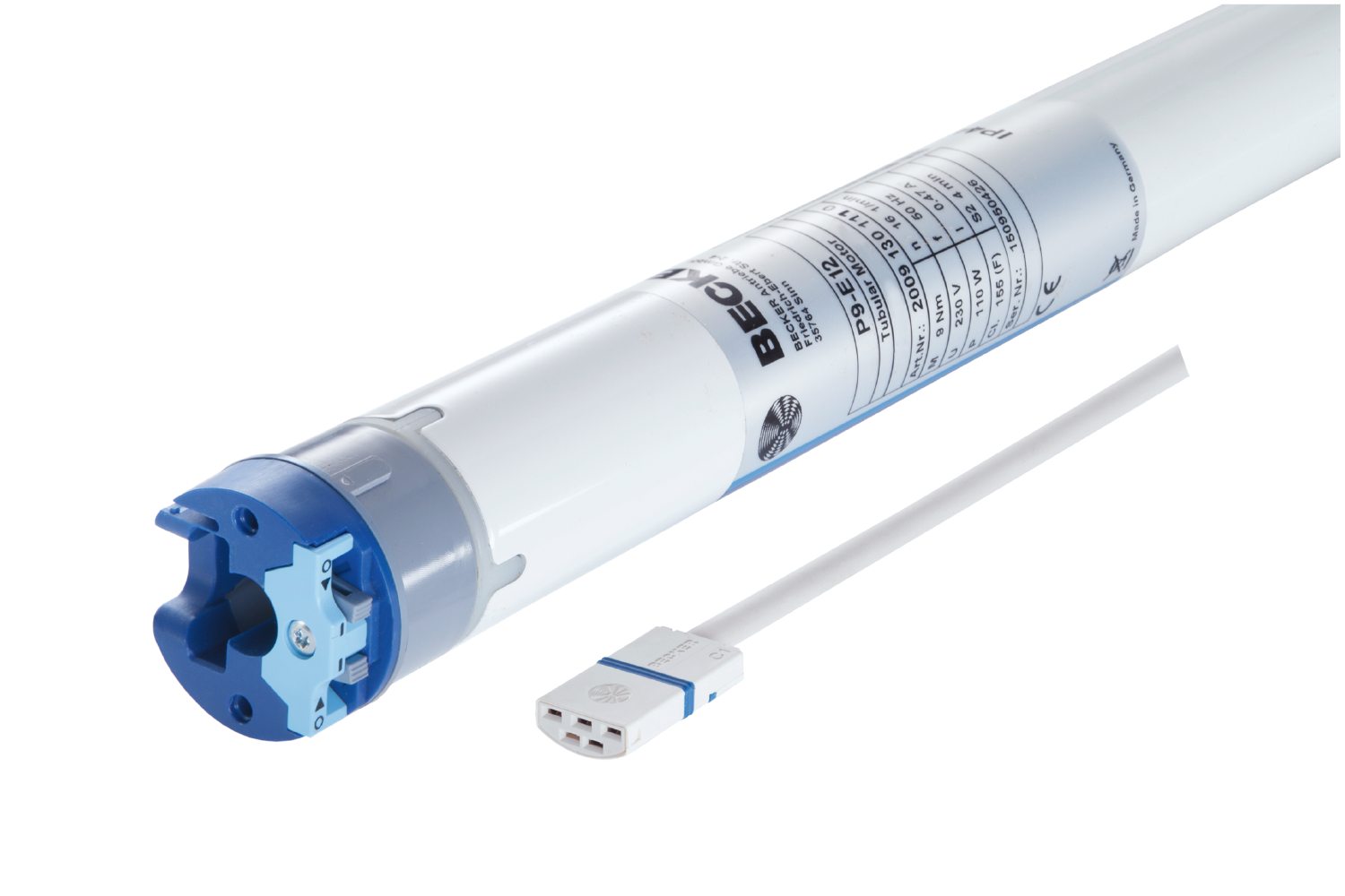 Becker P5-20-E12 Universal-Sonnenschutzantrieb mit elektronischer Endabschaltung – Markisenmotor für Sonnenschutz, Pergolen und Screens, Made in Germany