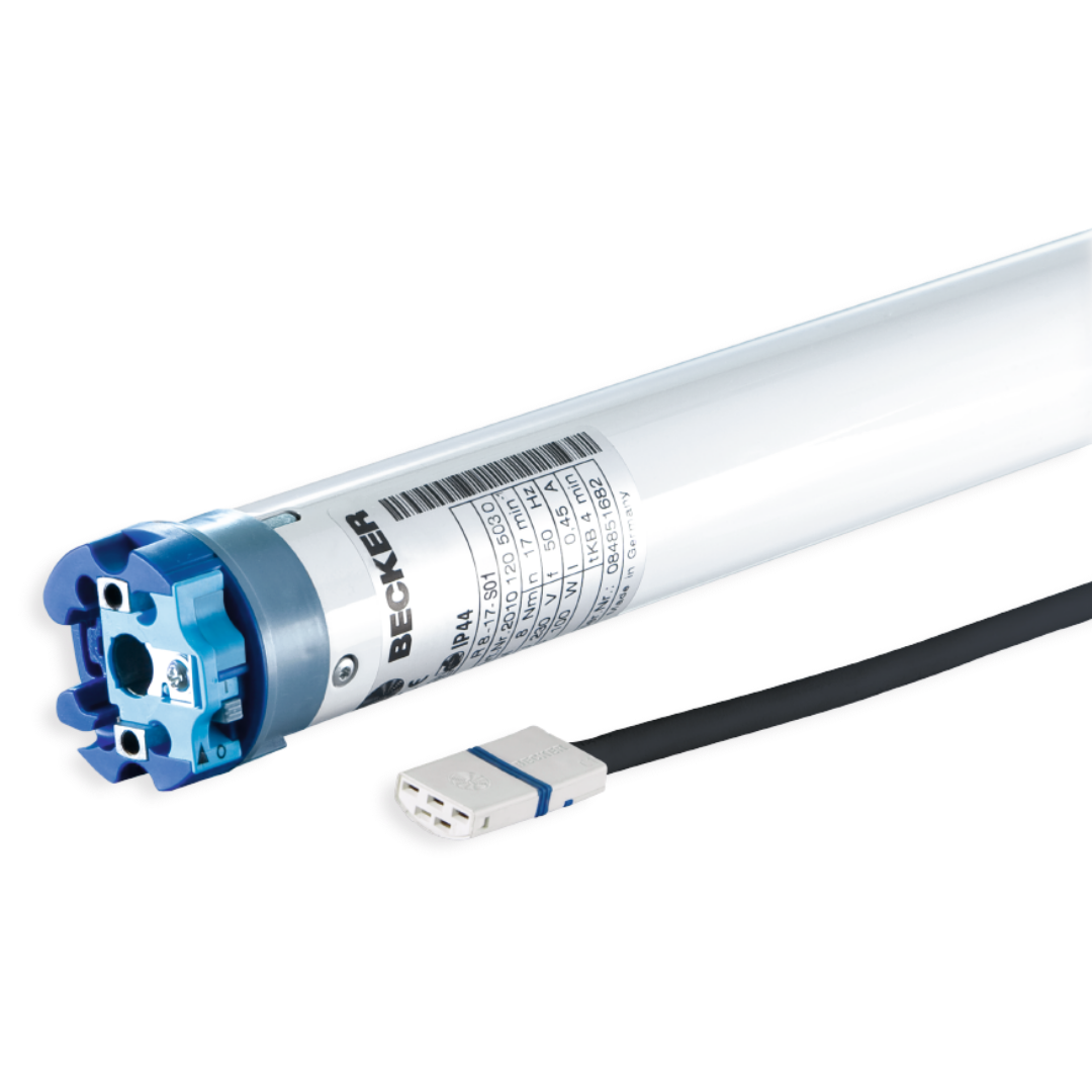 Becker R8-17-S01 SMI Rollladenmotor 8 Nm mit elektronischer Endabschaltung und Hinderniserkennung für SW60 Rollladenwellen ab 50 mm