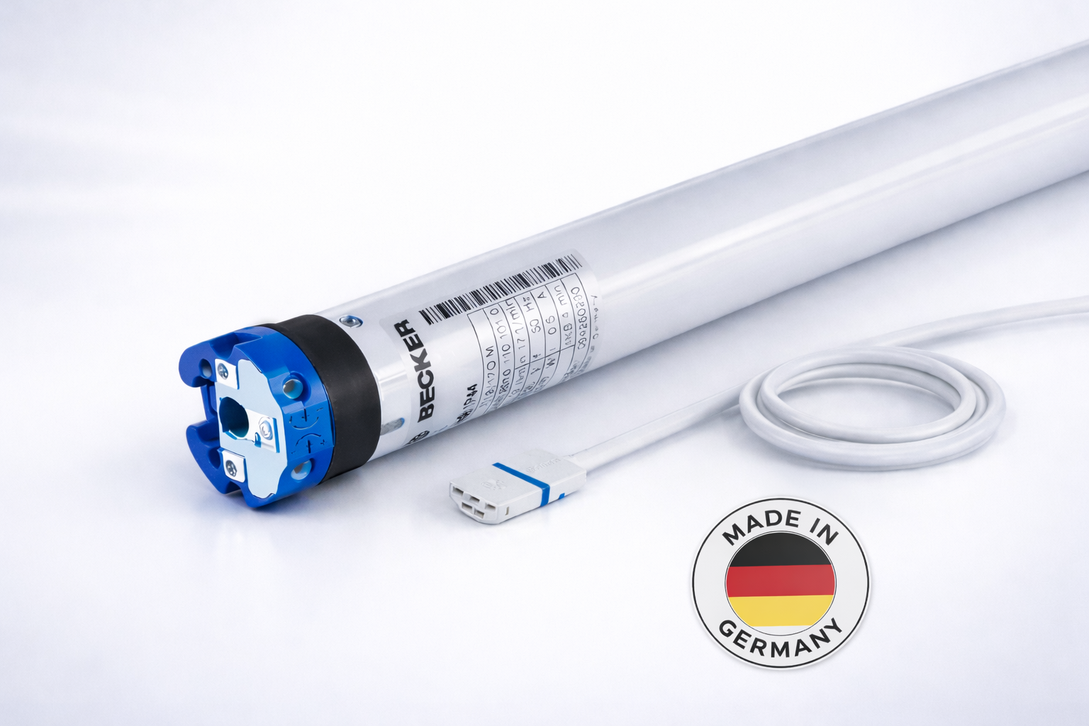 Becker Rohrmotor R12-17-M04 12 Nm für Rollläden und Sonnenschutz – Made in Germany