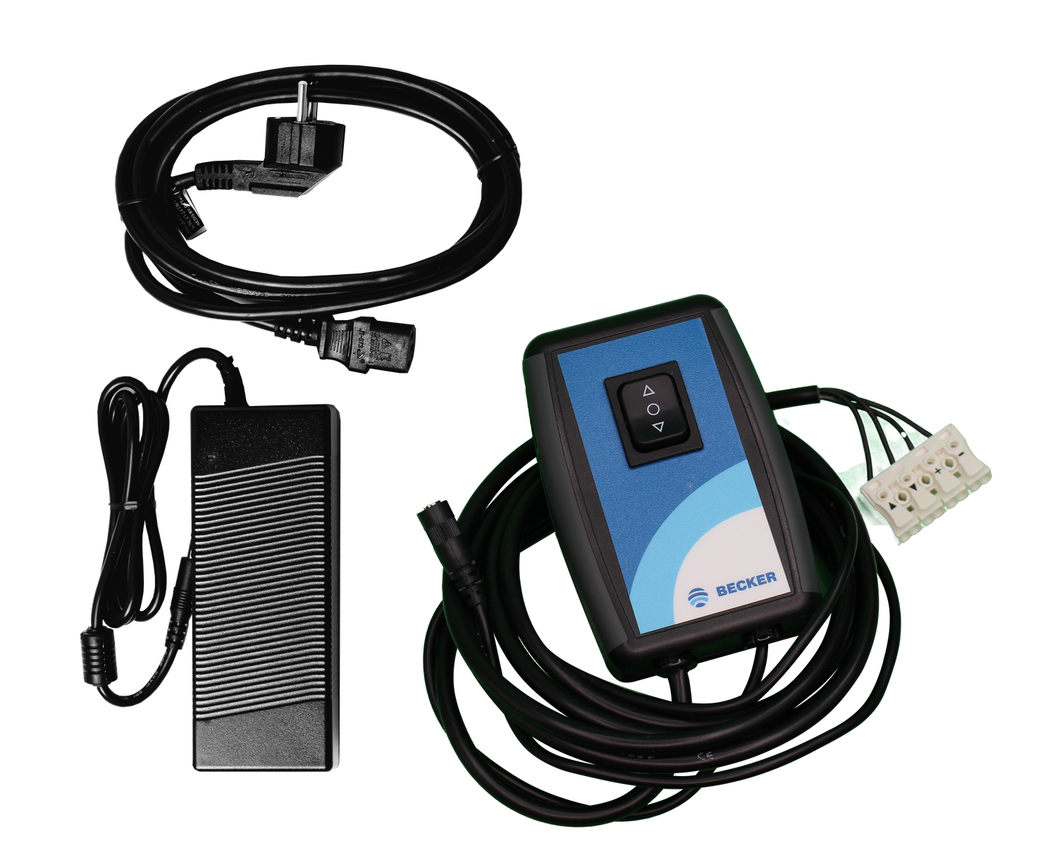 Becker Schnurtasterset 12V inkl. Netzteil für Gleichstromantriebe