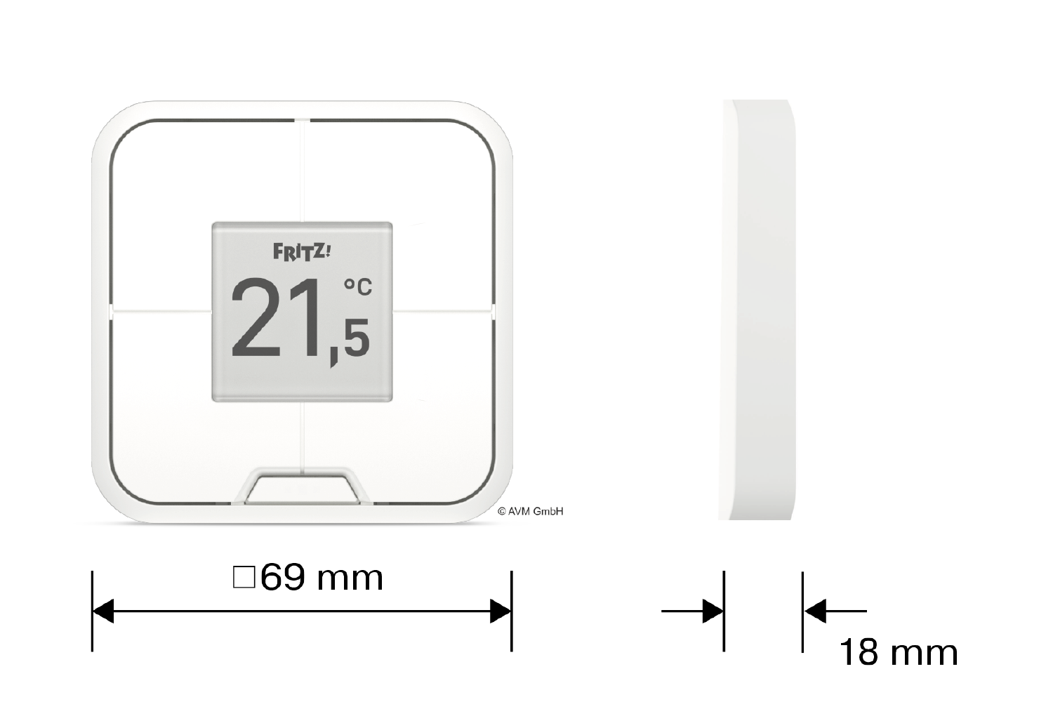 Vierfach-Taster FRITZ!DECT 440 zur Rollladen- und Szenensteuerung