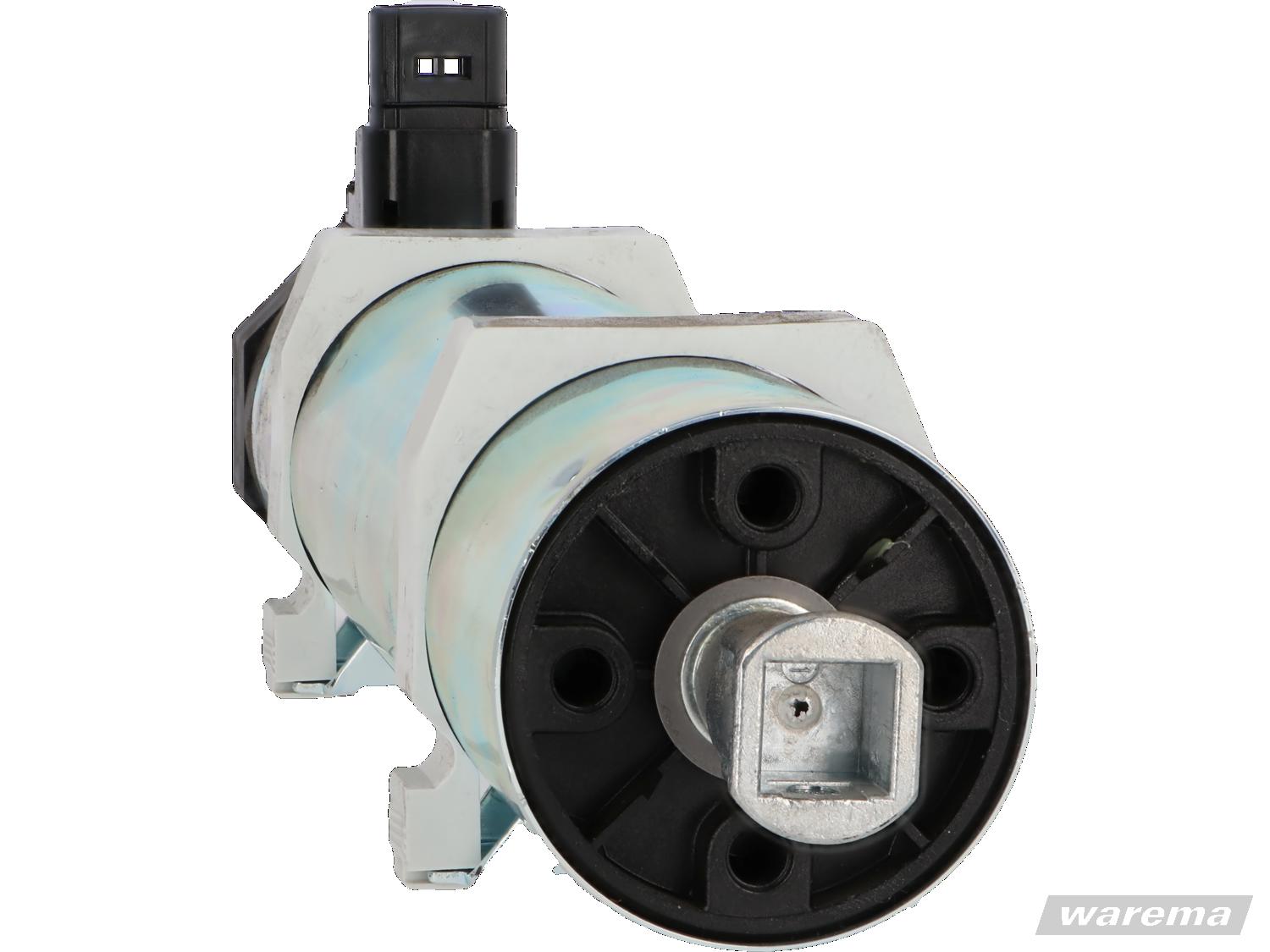 Antriebsseite des Geiger GJ5616 Jalousiemotors mit Wellenaufnahme für Außenjalousien