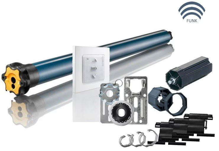 Somfy Funk-Rohrmotor-Set 60 mm 20 Nm (#1240509) – Komplett-Nachrüstset für Rollläden
