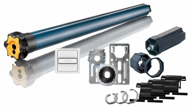 Somfy Renovierungskit Standard mit 20 Nm Rollladenmotor für SW60 Welle, Wandschalter und Montagezubehör