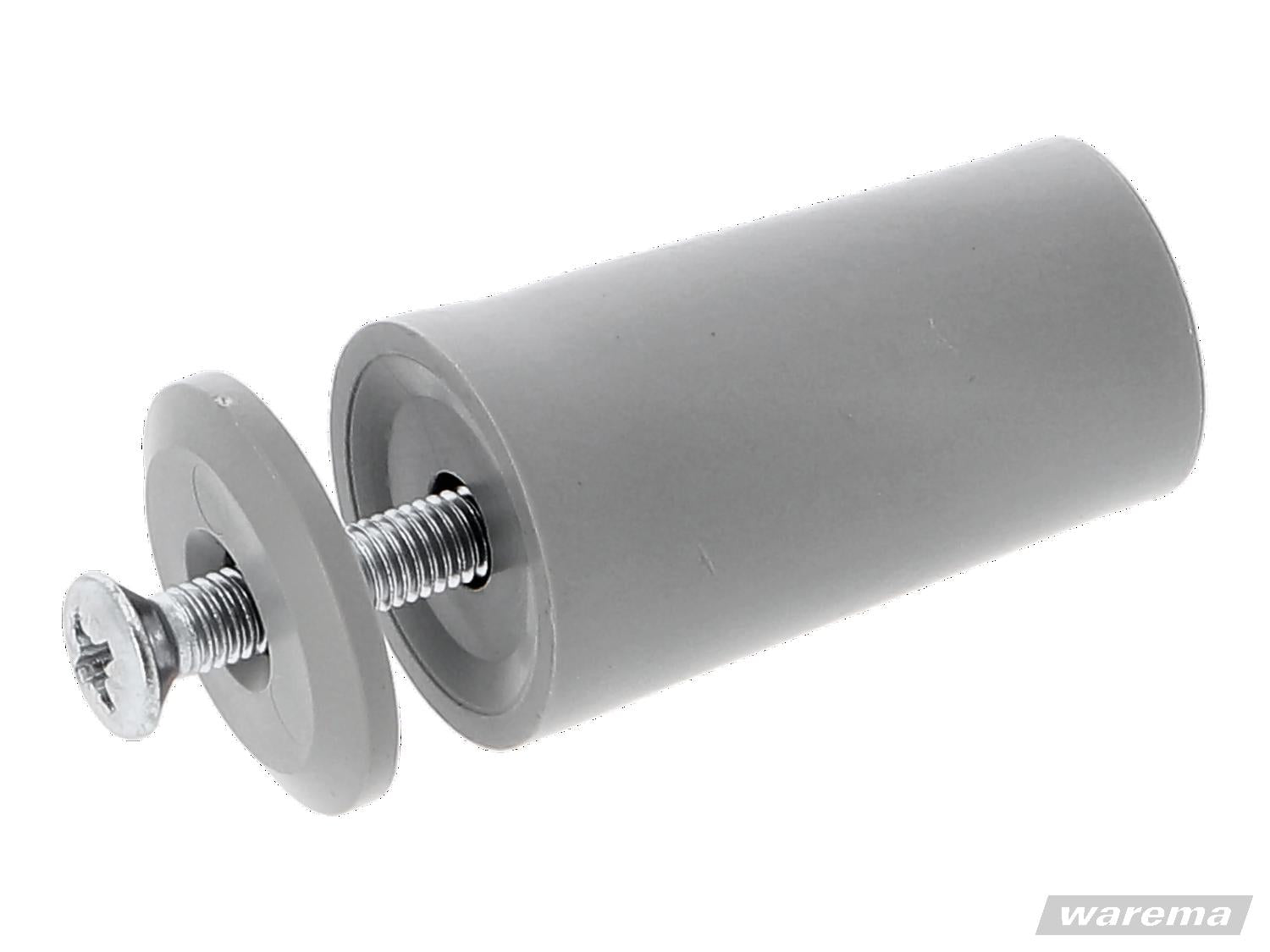 WAREMA Anschlagstopper grau 40 mm mit Kreuzschlitzschraube – robuster Endanschlag für Rollläden