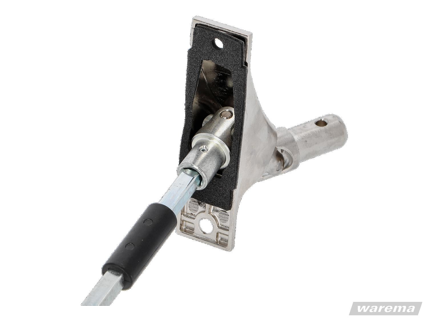 Gelenklager mit thermische Trennung, 0 - 45 Grad, mit Zapfen d12,9 mm, 6 mm Vierkant, 700 mm